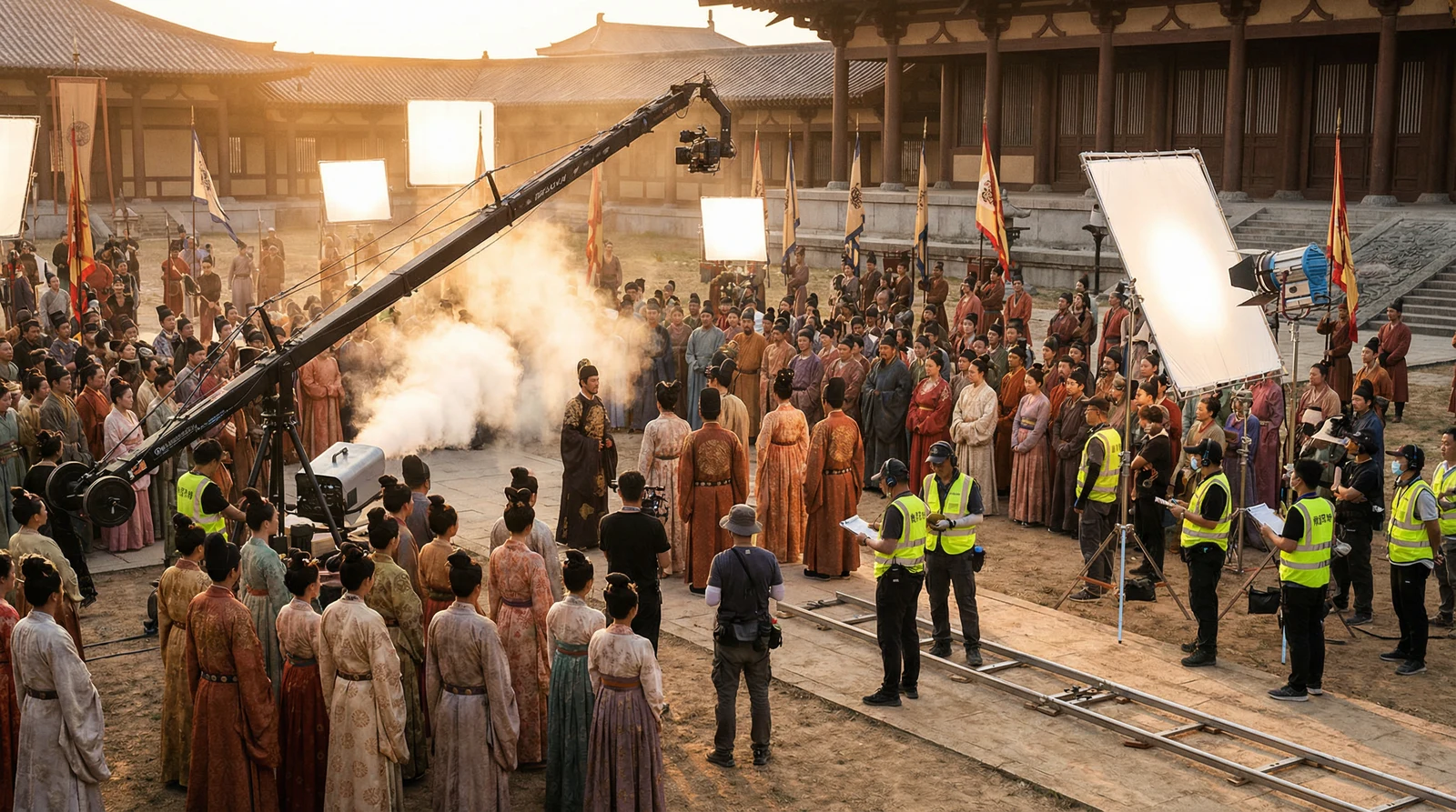 蜜芽古装大片拍摄现场幕后花絮