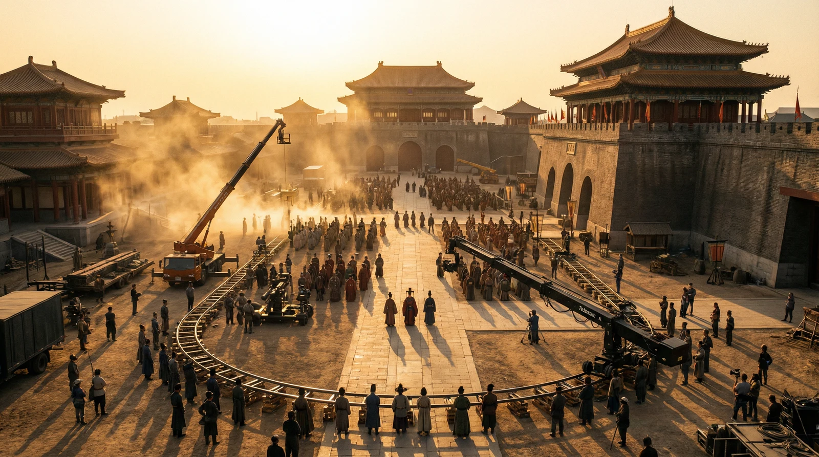 蜜芽国产视频栏目大型影视拍摄基地全景